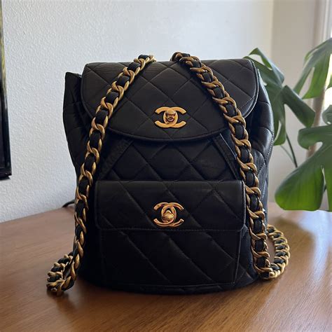 chanel leather backpack replica